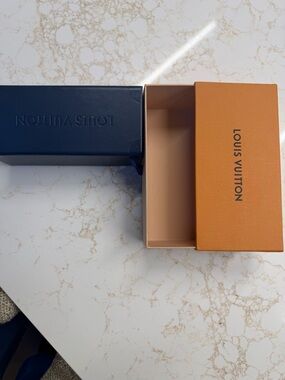 Louis Vuitton Orange and Navy Gift Box Set
